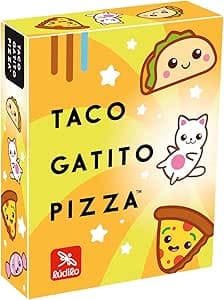 Ludilo - Taco Gatito Pizza | Juegos De Mesa Niños 4 Años O Más | Juegos Educativos Niños 4 Años O Más De 2 A 6 Jugadores | Juego De Cartas para Niños